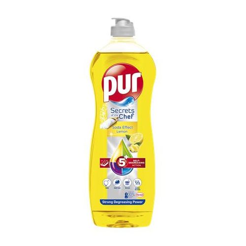 Mosogatószer, 750 ml, PUR, citrom