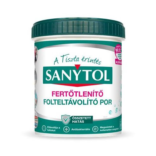 Folteltávolító- és fertőtlenítő por, 450 g, SANYTOL