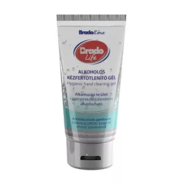 Kézfertőtlenítő gél, tubusos, 100 ml, BRADOLIFE