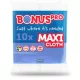 Törlőkendő, univerzális, 10 db, BONUS "MAXI", kék