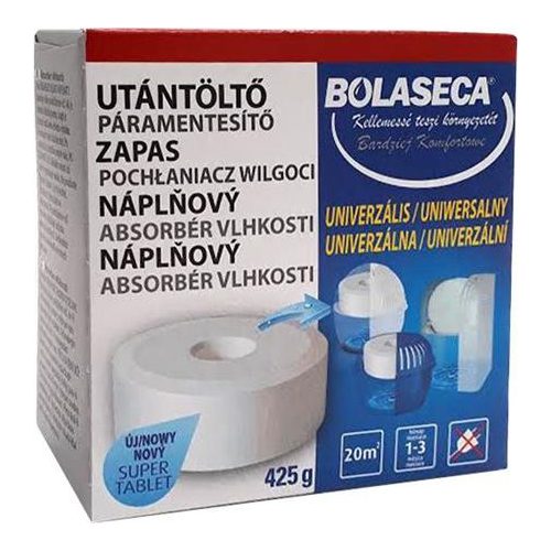 Páramentesítő utántöltő tabletta, 425 g, BOLASECA, lyukas