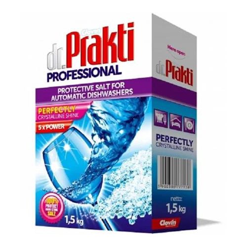 Mosogatógép vízlágyító só, 1,5 kg, DR PRAKTI