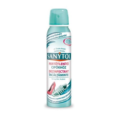 Fertőtlenítő spray, 150 ml, SANYTOL, cipőkhöz