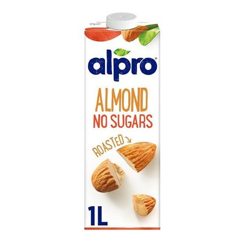 Növényi ital, cukormentes, dobozos, 1l, ALPRO, pörkölt mandula