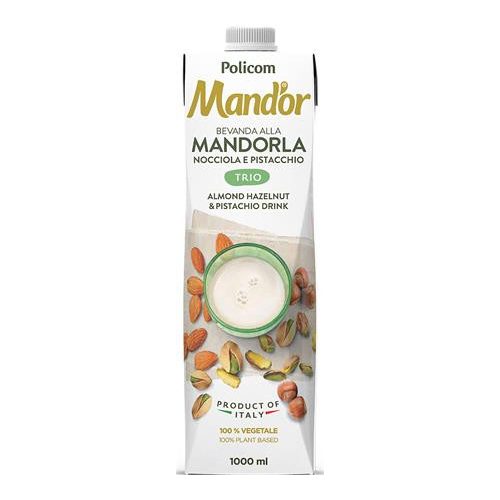 Növényi ital, dobozos, 1 l, MAND'OR "Prémium Trio", mandula, mogyoró, pisztácia