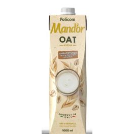   Növényi ital, cukormentes, dobozos, 1 l, MAND'OR "Prémium", zab