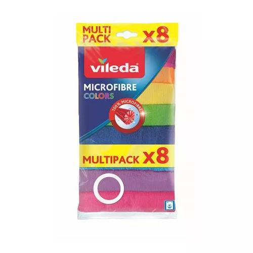 Törlőkendő, mikroszállal, VILEDA "Colors"