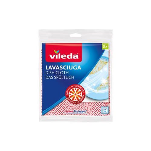 Mosogatókendő, 50% mikroszállal, 3 db, VILEDA