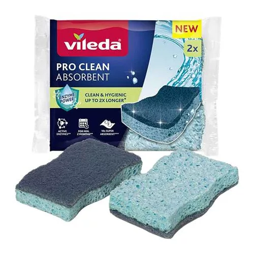 Viszkóz szivacs, 2 db, VILEDA "Pro Clean", kék
