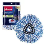 Forgó felmosó utántöltő, pedálos, VILEDA "H2PrO", kék-fehér