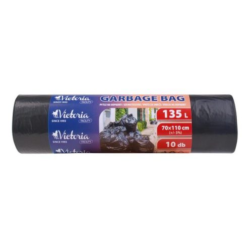 Szemeteszsák, 135 l, 10 db, VICTORIA FACILITY