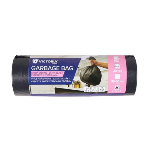 Szemeteszsák, extra erős, 20 l, 20 db, VICTORIA FACILITY