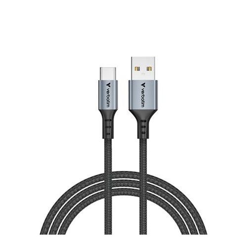 USB kábel, USB-A - USB-C, 1,2m, VERBATIM, fekete