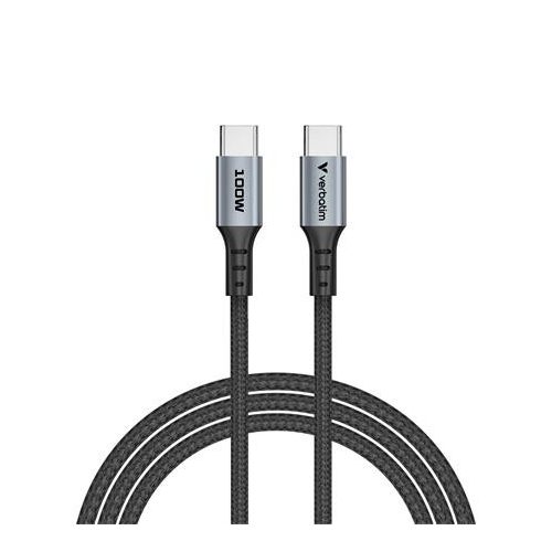 USB kábel, USB-C - USB-C, 1,2 m, 100W, VERBATIM, fekete