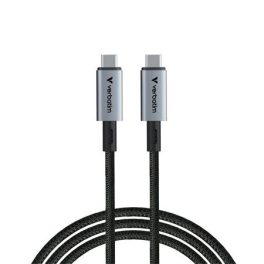 USB kábel, USB-C - USB-C, 1,2 m, 240W, VERBATIM, fekete