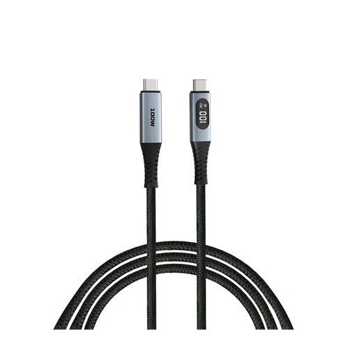 USB kábel, USB-C - USB-C, 1,2 m, 100W, teljesítménykijelzővel, VERBATIM