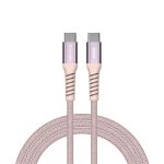 USB kábel, USB-C - USB-C, 1,2 m, 60W, mágneses, VERBATIM, rózsaszín