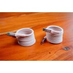 USB kábel, USB-C - USB-C, 1,2 m, 60W, mágneses, VERBATIM, rózsaszín