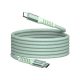 USB kábel, USB-C - USB-C, 1,2 m, 100W, mágneses, VERBATIM, zöld