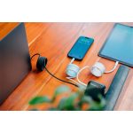 USB kábel, USB-C - USB-C, 1,2 m, 100W, mágneses, VERBATIM, kék