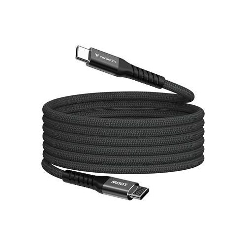 USB kábel, USB-C - USB-C, 1,2 m, 100W, mágneses, VERBATIM, fekete