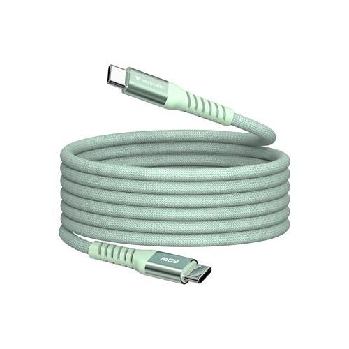 USB kábel, USB-C - USB-C, 1,2 m, 60W, mágneses, VERBATIM, zöld