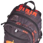 Hátizsák, dulpa rekeszes, LEGO "Ninjago Dragon Energy", fekete-mintás