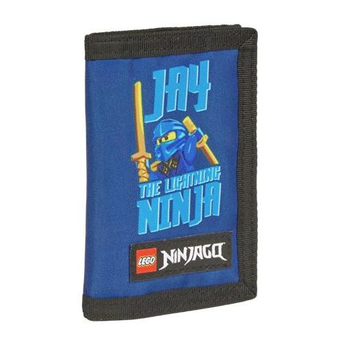 Pénztárca, tépőzáras, LEGO "Ninjago Jay", kék-mintás