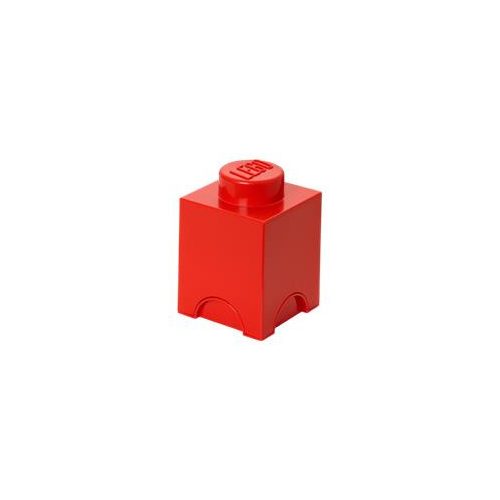 Tárolódoboz, szögletes, LEGO, piros