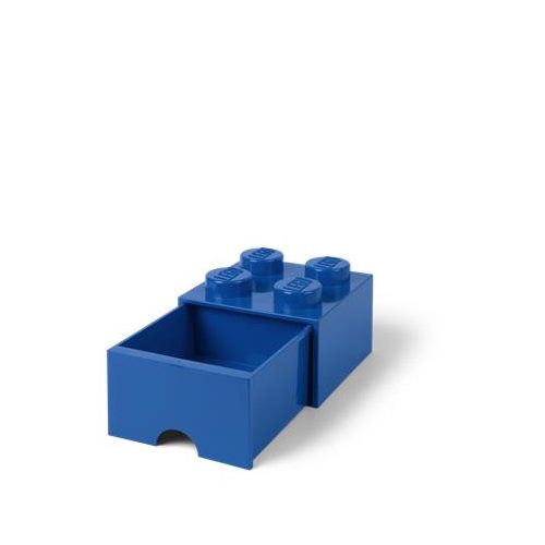 Tárolódoboz, fiókos, LEGO "Brick", kék