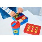 Uzsonnás doboz, LEGO "Classic", kék-piros-mintás