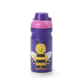   Kulacs, 390 ml, LEGO "Bee", lila-rózsaszín-mintás