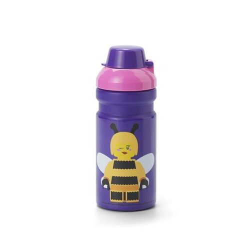 Kulacs, 390 ml, LEGO "Bee", lila-rózsaszín-mintás