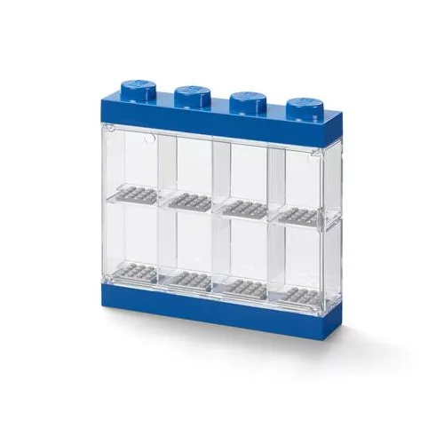 Gyűjtődoboz, minifiguráknak, 8 rekesz, LEGO, kék