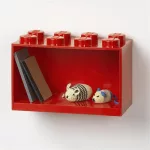 Polc, LEGO "Brick 2x4", piros