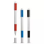 Zseléstoll készlet, 0,7 mm, kupakos, LEGO, 3 különböző szín