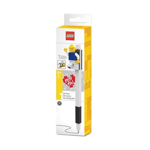 Zseléstoll, 0,7 mm, kupakos, mini figurával, LEGO, fekete