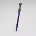 Zseléstoll, 0,7 mm, fénykard, LEGO "Star Wars", lila