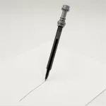Zseléstoll, 0,7 mm, fénykard, LEGO "Star Wars", fekete