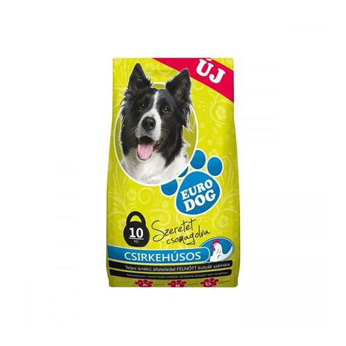 Kutyaeledel, száraztáp, 10 kg, EURODOG, csirke