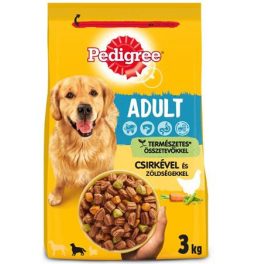   Kutyaeledel, száraztáp, 3 kg, PEDIGREE, csirke és zöldség
