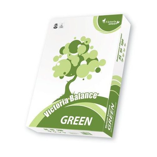 Másolópapír, újrahasznosított, A4, 80 g, VICTORIA PAPER "Balance Green"