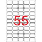Etikett, univerzális, 36,8x23,8 mm, eltávolítható, kerekített sarkú, APLI, 5500 etikett/csomag