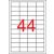 Etikett, univerzális, 48,5x25,4 mm, eltávolítható, APLI, 4400 etikett/csomag