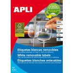 Etikett, univerzális, 105x148 mm, eltávolítható, APLI, 400 etikett/csomag