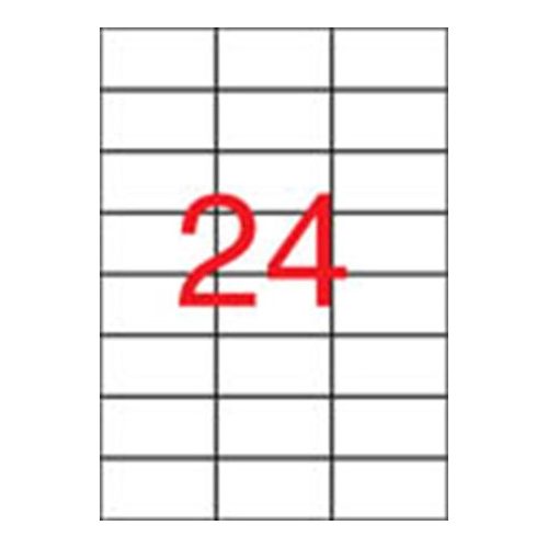 Etikett, 70x37 mm, poliészter, APLI, átlátszó, 240 etikett/csomag