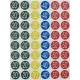 Etikett, árengedmény, 24 mm, kör, színes, APLI, 240 etikett/csomag, -30-70%