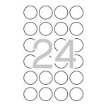 Etikett, 40 mm kör, biztonsági, APLI, 240 etikett/csomag