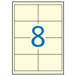 Etikett, 97x67,7 mm, színes, APLI, krémszínű, 160 etikett/csomag