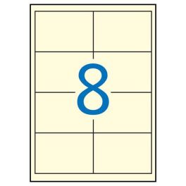   Etikett, 97x67,7 mm, színes, APLI, krémszínű, 160 etikett/csomag